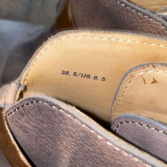 Rag & Bone New York Harrow leather distressed heeled ankle boots size 8.5 - Picture 8 of 10